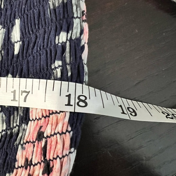 Urban Girl Floral Print Long Sleeve Women's Blouse size Small Ruching to bodice - Picture 7 of 7